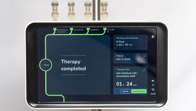 Das Bild zeigt ein technisches Gerät für Infusionen in der Krebstherapie