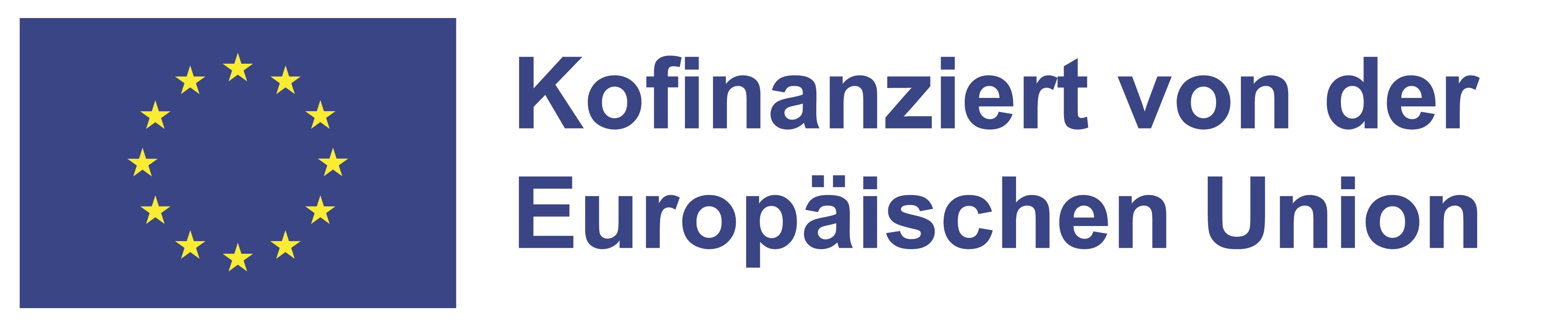 EU-Logo mit Text Kofinanziert von der Europäischen Union