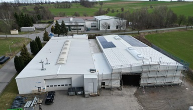 Produktionshalle der Unternehmensgruppe