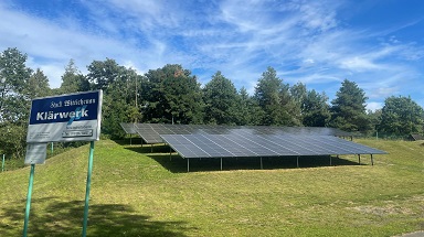 Klärwerk mit Photovoltaik der Stadt Wittichenau